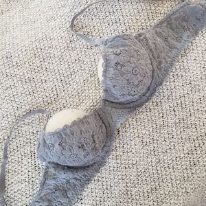Aerie | Unlined Lace Mesh Demi Bra